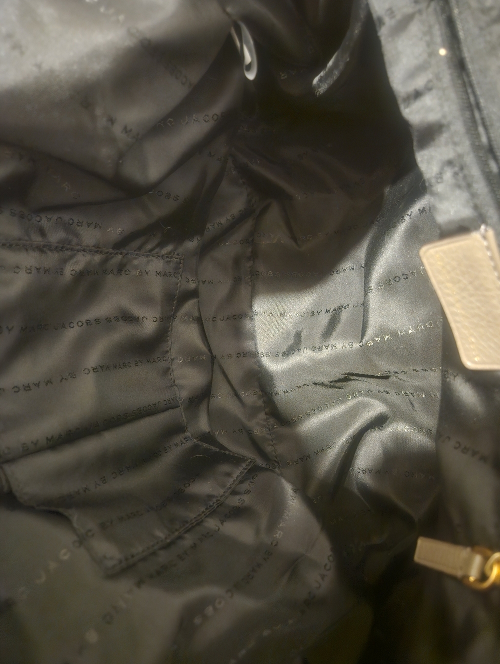  Marc by Marc Jacobs Puma Taupe Cowhide Leather Tote Legacy Bag - Picture 10 of 10